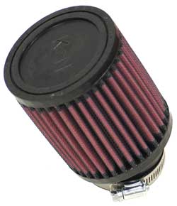 K&N RU-1700 UNIVERSAL Clamp-On Air Filter 2-1/4"20 DEG FLG, 3-1/2"OD, 4"H Photo-0 