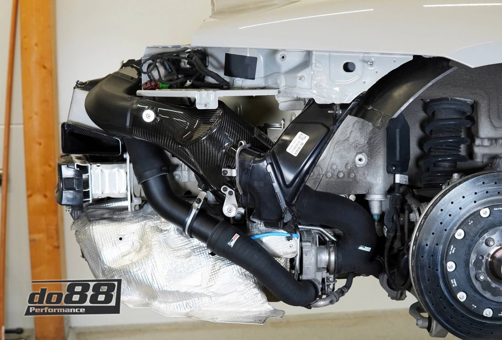 DO88 LF-210-ST-80-212 Induction System, 80mm outl, with Turbo Inlet Hoses for PORSCHE 911 Turbo / Turbo S (992) 2019 Photo-6 