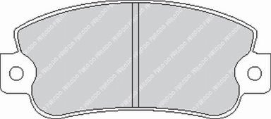 FERODO FCP351H Front Brake Pads DS2500 for FIAT Uno / Ritmo / Panda (141) Photo-0 