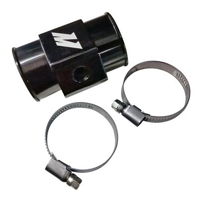 MISHIMOTO MMWHS-38-BK Water Temperature Sensor Adapter - 38mm - Black, Silver, Gold Photo-0 