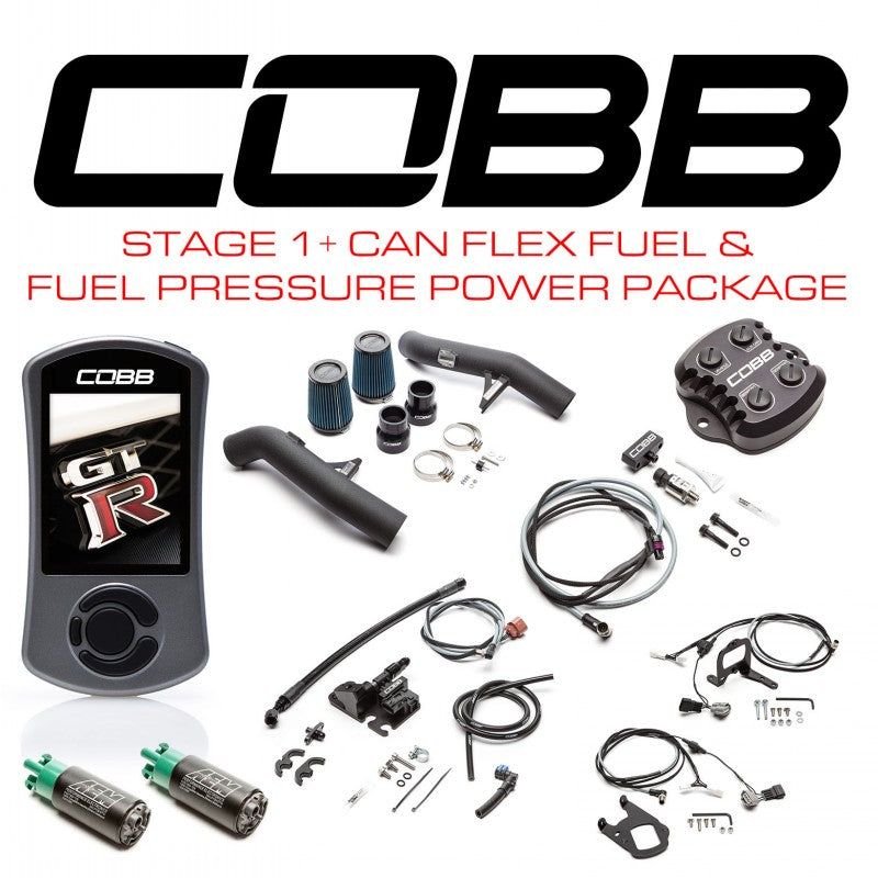 COBB NIS006001PFFP Power Package Stage 1+ CAN Flex Fuel & Fuel Pressure w/TCM Flashing for NISSAN GT-R (R35) 2009-2014 Photo-0 