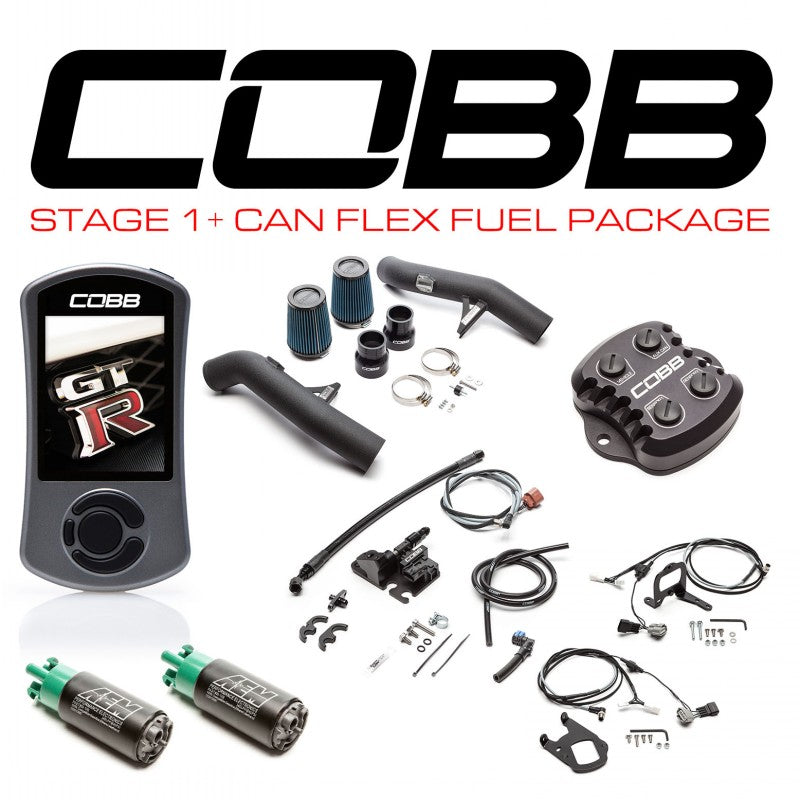 COBB NIS007001PFF Power Package Stage 1+ CAN Flex Fuel for NISSAN GT-R (R35) 2015-2018 Photo-0 