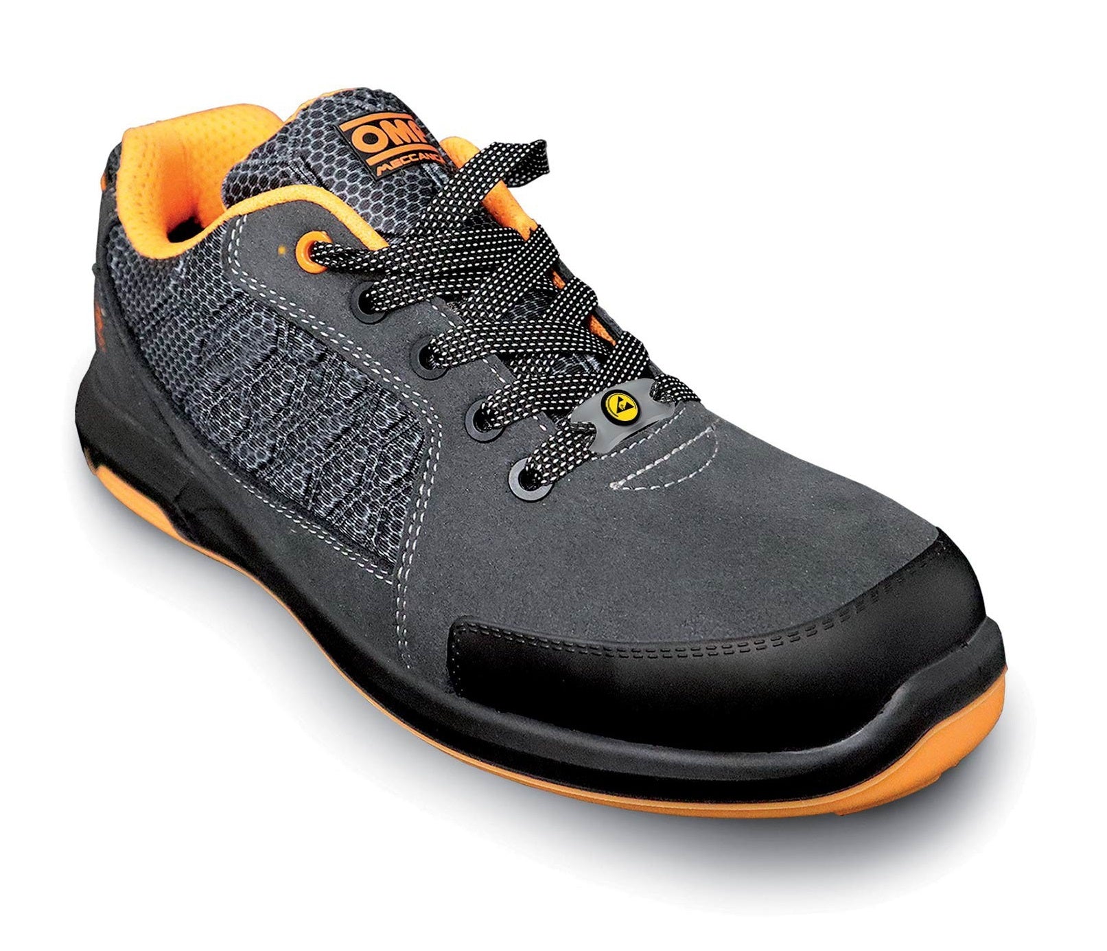 OMP OMPS90013820 Pro Sport Safety Mechanic's shoes, black/orange, size 38 Photo-0 