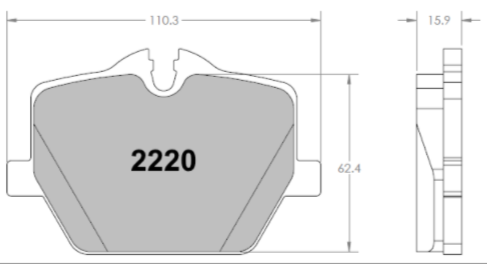 PFC 2220.10 Rear brake pads Z-RATED TOYOTA Supra Mk 5 / BMW G-series Photo-0 