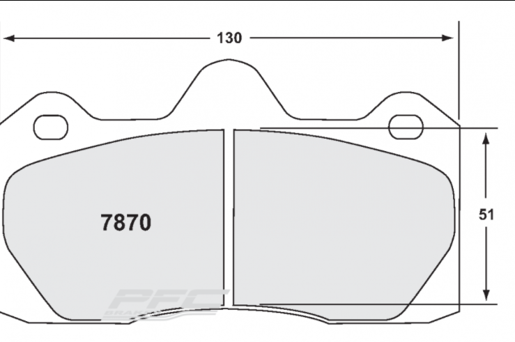 PFC 7870.39.16.44 Rear brake pads RACE 39 CMPD 16mm AUDI R8 (Upgrade to 380mm) Photo-0 