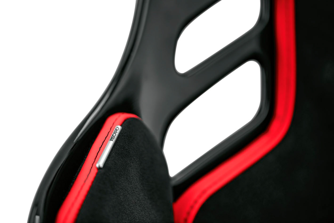 RECARO 076.32.1B22 Race Seat Podium GF Left Side (ABE / FIA 8855-1999) SAB Black Alcantara / Red Leather, Size L Photo-3 