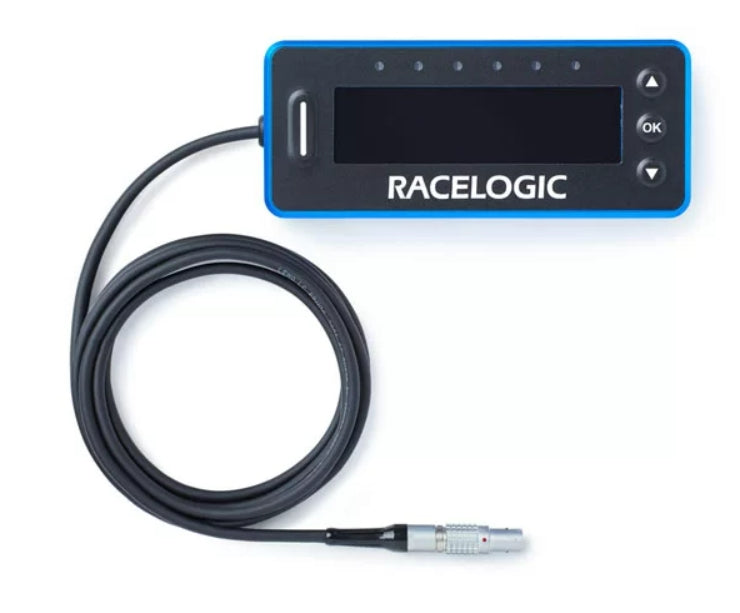 RACELOGIC RLVBDSP07-L OLED predictive lap timing display with Lemo connector for use with VBOX Video HD2 Photo-0 