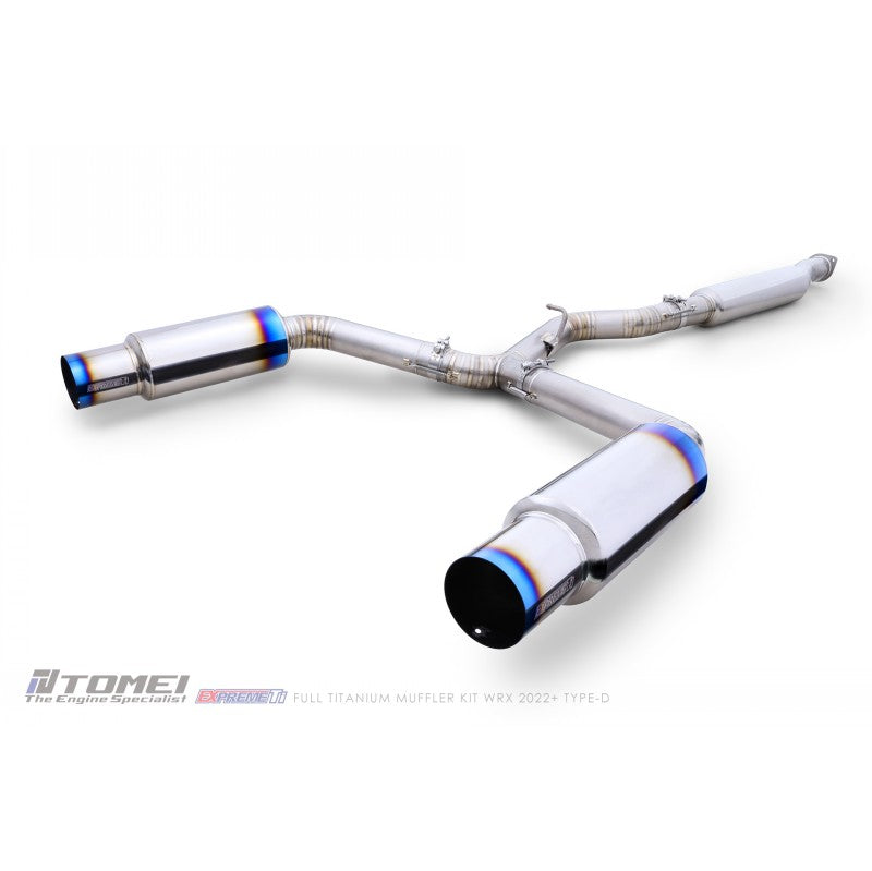 TOMEI TB6090-SB06B Full Titanium Muffler Kit EXPREME TI TYPE-D for SUBARU WRX 2022+ Photo-0 