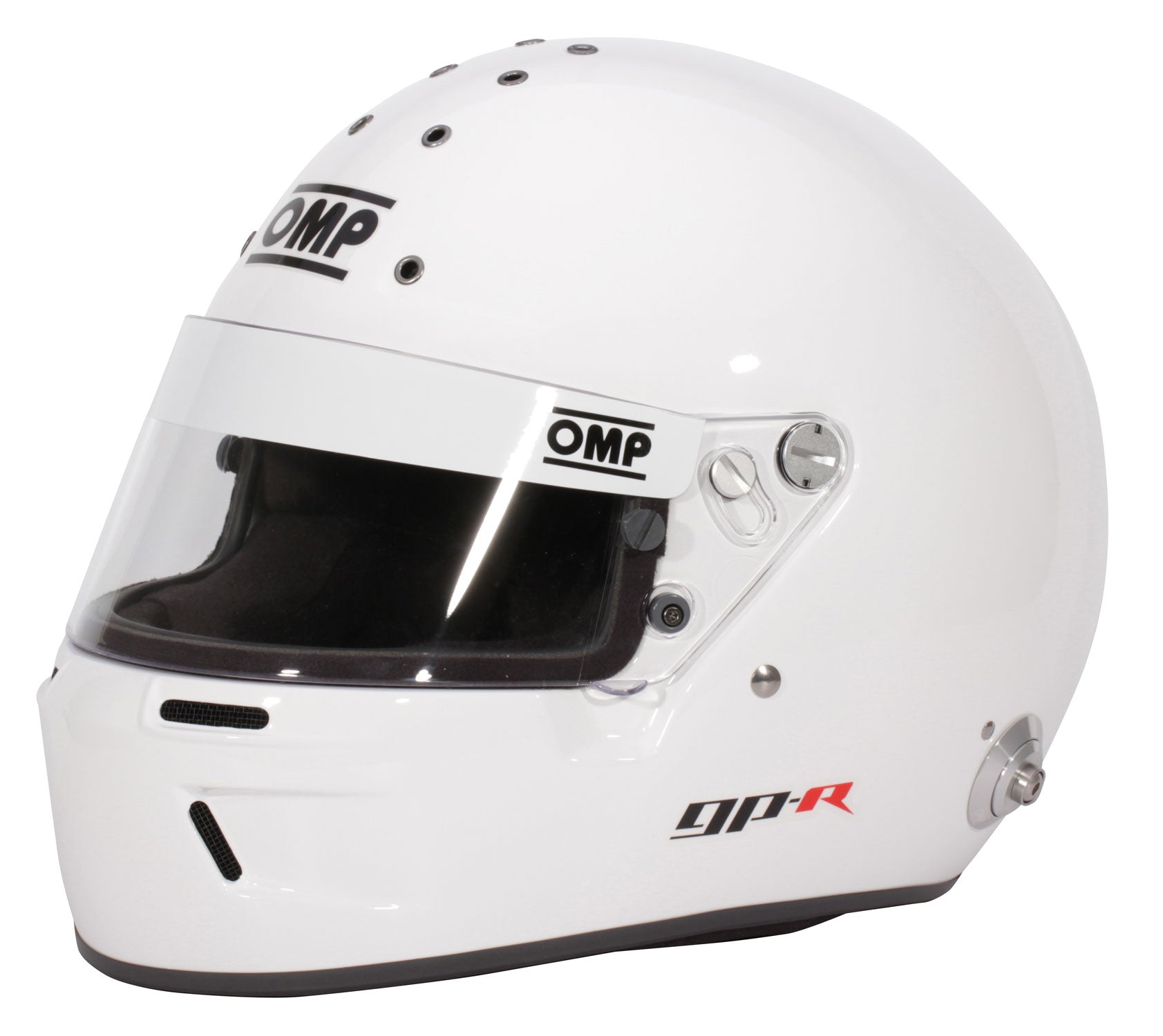 OMP SC0-0799-B01-020-S Full-Face Racing Helmet GP-R, FIA 8859-2015, White, Size S Photo-0 