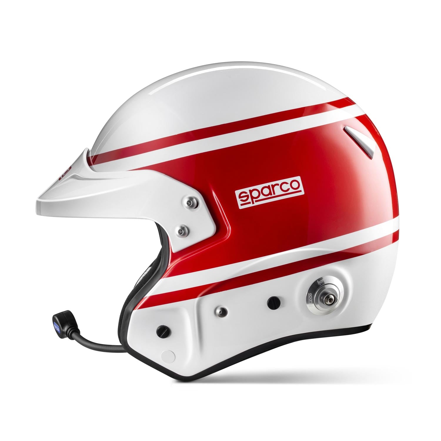 SPARCO 003369RS2M RJ-i 1977 Racing helmet open-face, FIA/SNELL SA2020, red/white, size M (57-58) Photo-1 