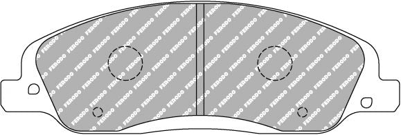 FERODO FRP3129H Front Brake Pads DS2500 for FORD Mustang Shelby GT 4.6 Photo-0 