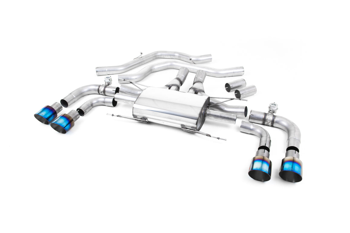 MILLTEK SSXAR004 Front Pipe-back Quad 100mm GT100 ALFA ROMEO Giulia Quadrifoglio 2.9 V6 Bi-Turbo Photo-0 