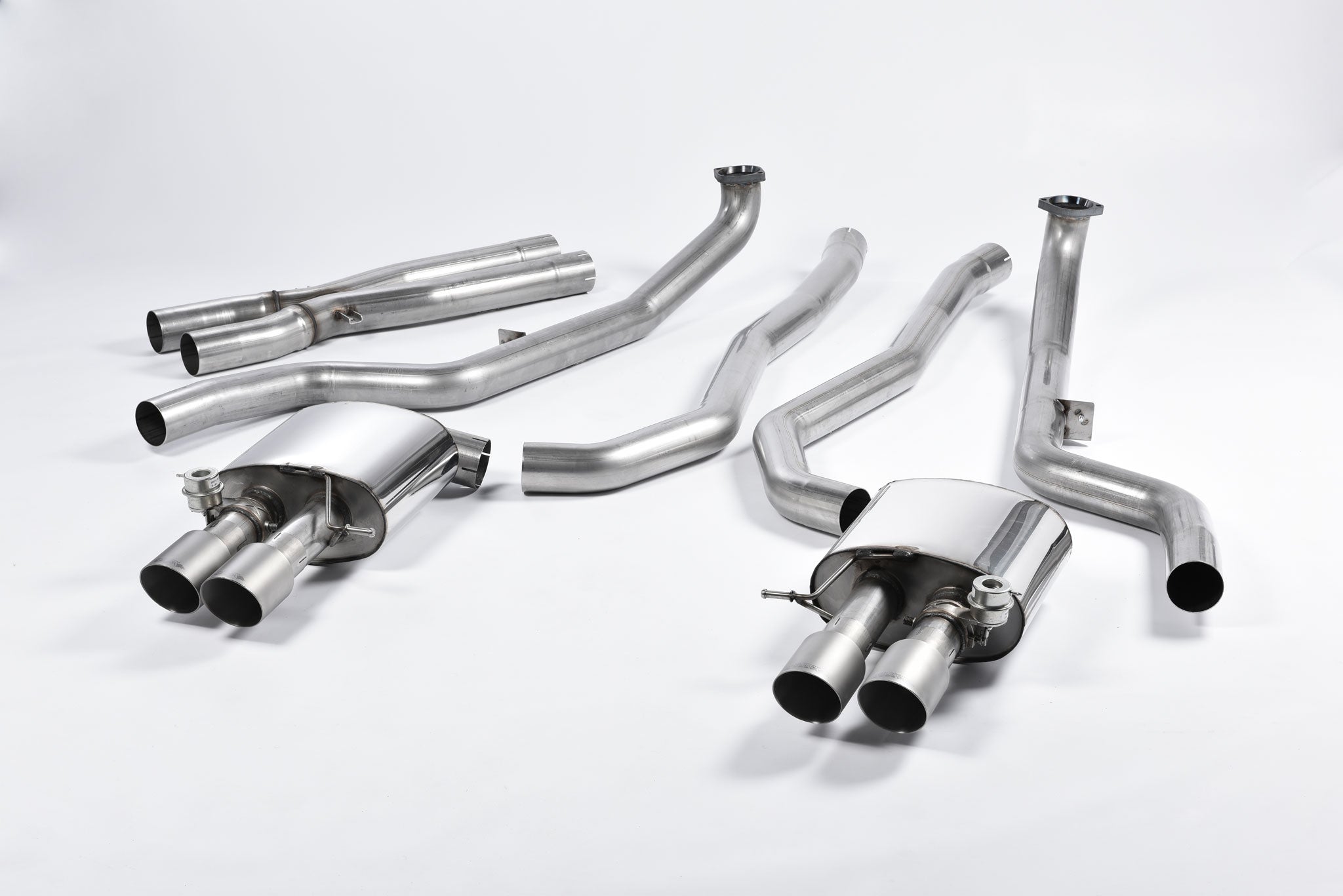 MILLTEK SSXBM1018 Cat-back Quad 90mm GT90 ECA BMW 5 Series M5 Saloon M TwinPower Turbo V8 (F10) Photo-0 