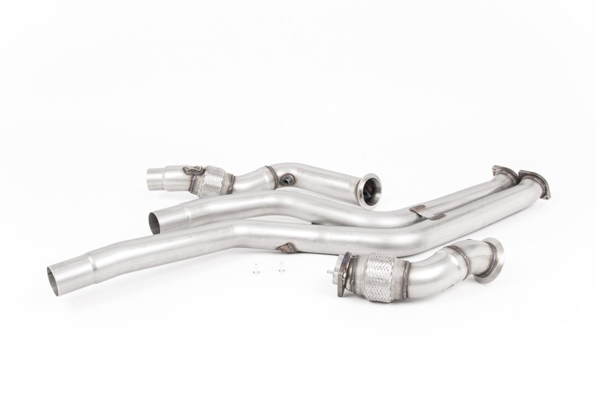 MILLTEK SSXBM1094 Large-bore Downpipes and Cat Bypass Pipes BMW M2 Competition Coupé (F87) GPF/OPF Photo-0 