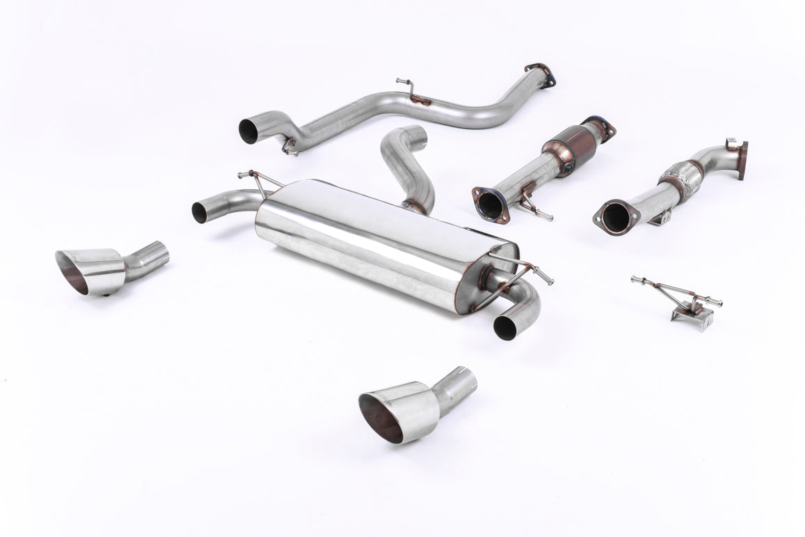 MILLTEK SSXFD083 Turbo-back including Hi-Flow Sports Cat Dual DTM ECA FORD Focus MK2 RS 2.5T 305PS Photo-0 