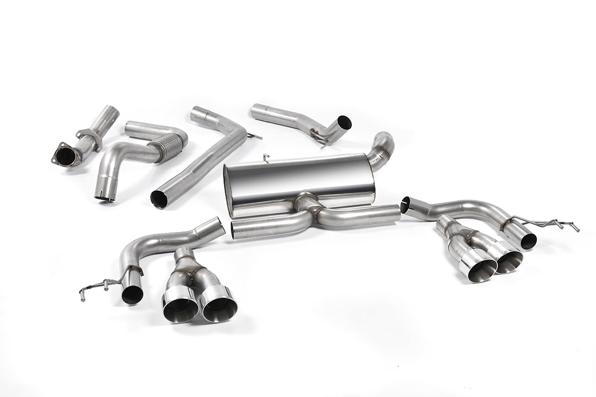 MILLTEK SSXHO228 Cat-back Quad 100mm GT100 HONDA Civic Type R FK2 Turbocharged 2.0 litre i-VTEC (LHD models only) Photo-0 