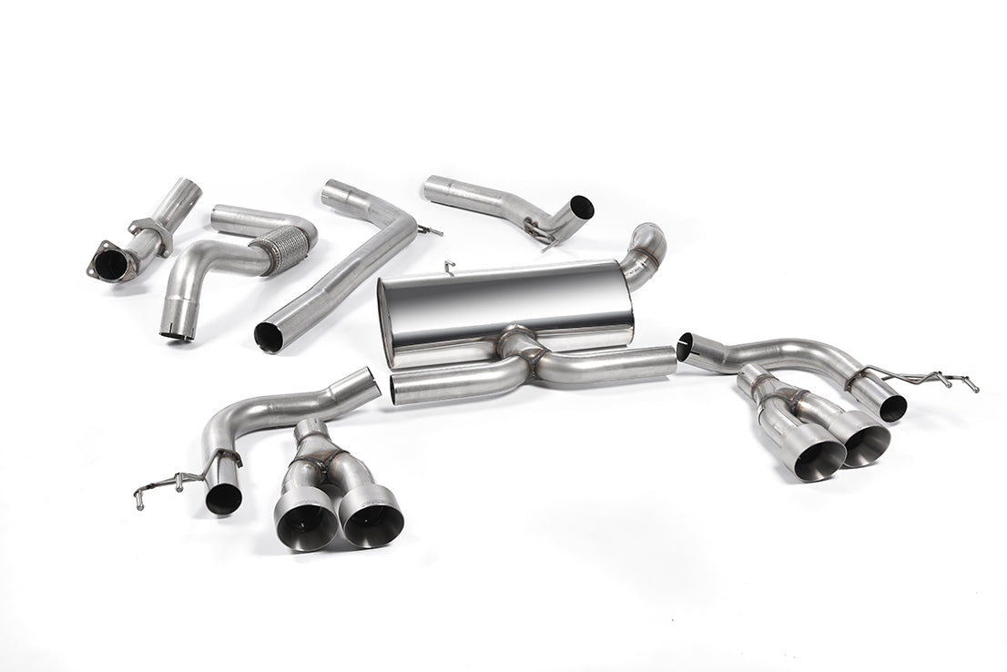 MILLTEK SSXHO229 Cat-back Quad 100mm GT100 HONDA Civic Type R FK2 Turbocharged 2.0 litre i-VTEC (LHD models only) Photo-0 