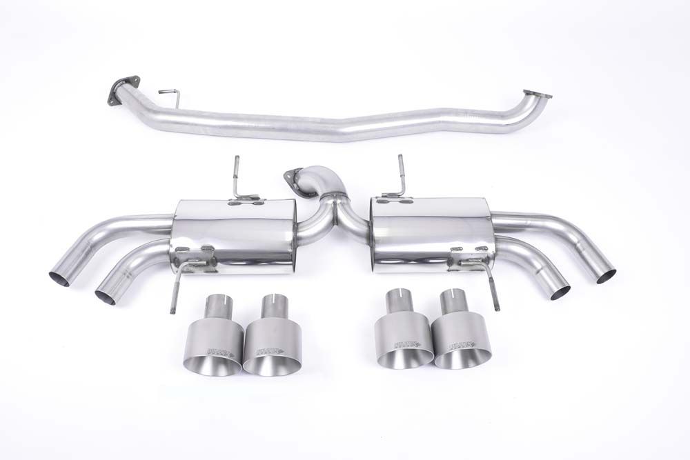MILLTEK SSXNI003 Secondary Cat-back Quad 127mm GT127 ECA NISSAN GT-R R35 Photo-0 