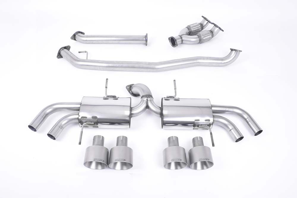 MILLTEK SSXNI009 Primary Cat-back Quad 127mm GT127 NISSAN GT-R R35 Photo-0 