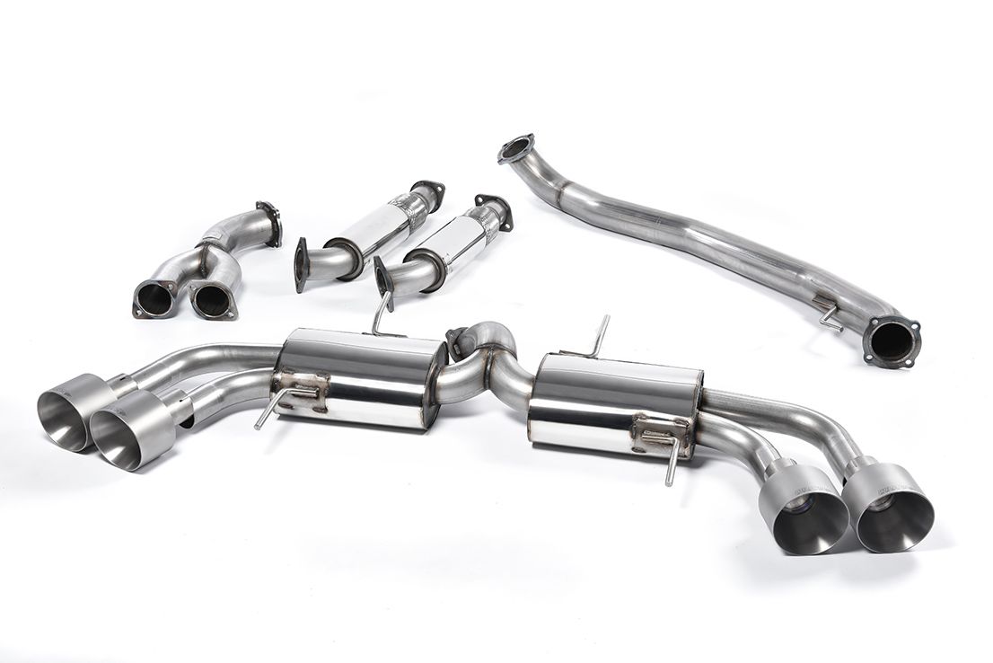 MILLTEK SSXNI010 Primary Cat-back Quad 127mm GT127 NISSAN GT-R R35 Photo-0 