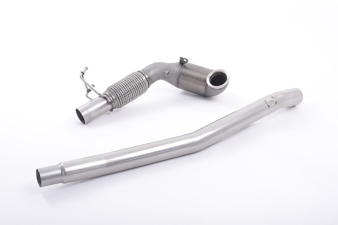 MILLTEK SSXVW349 Large Bore Downpipe and Hi-Flow Sports Cat AUDI A3 2.0 TFSI quattro Sedan 8V (US-only) Photo-0 