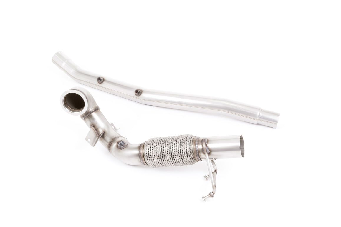 MILLTEK SSXVW510 Large-bore Downpipe and De-cat VW Golf Mk7.5 R 2.0 TSI 300PS Photo-0 