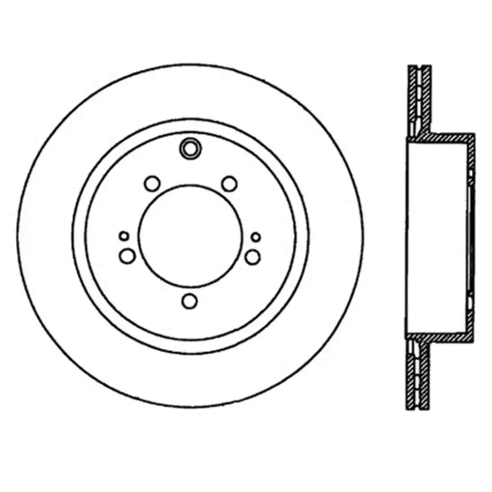 STOPTECH 126.46075SL Rear StopTech Sport Slotted Rotor Left MITSUBISHI EVO X 2008-2015 Photo-4 