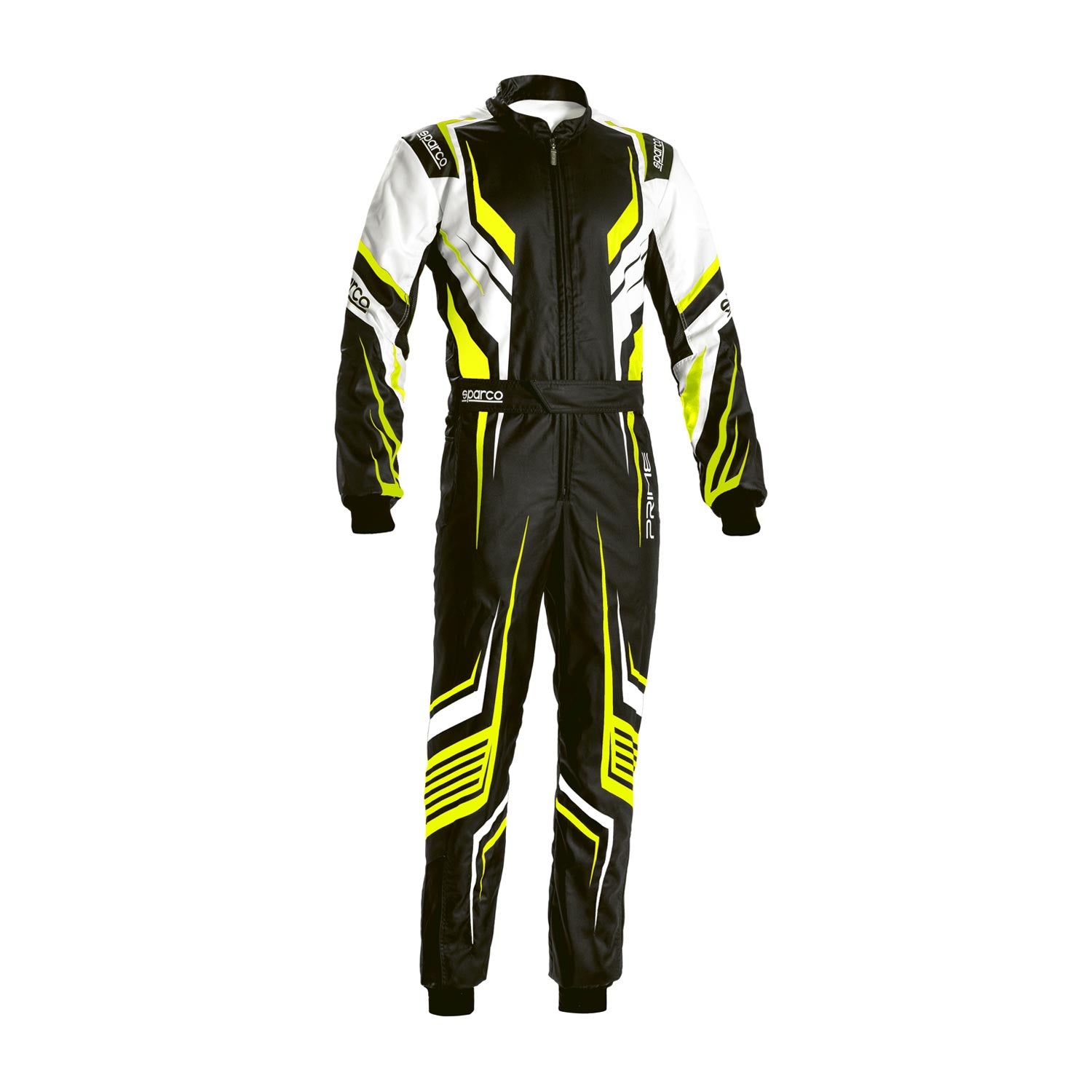 SPARCO 002308NBGF62 PRIME K Kart suit, CIK, black/white/yellow fluo, size 62 Photo-0 