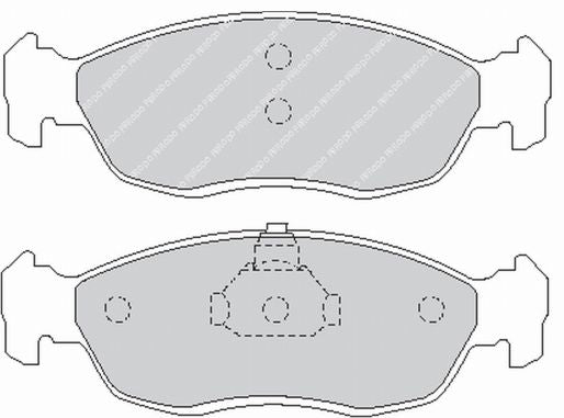 FERODO FCP876R Front Brake Pads DS3000 for PEUGEOT 309 / CITROEN Xsara Photo-0 