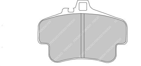 FERODO FDS1435 Rear Brake Pads DS Performance for PORSCHE 911 GT2 / GT3 / Turbo 4 (996) Photo-0 