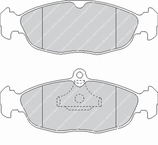 FERODO FCP732H Rear Brake Pads DS2500 for OPEL Corsa B GSI Photo-0 