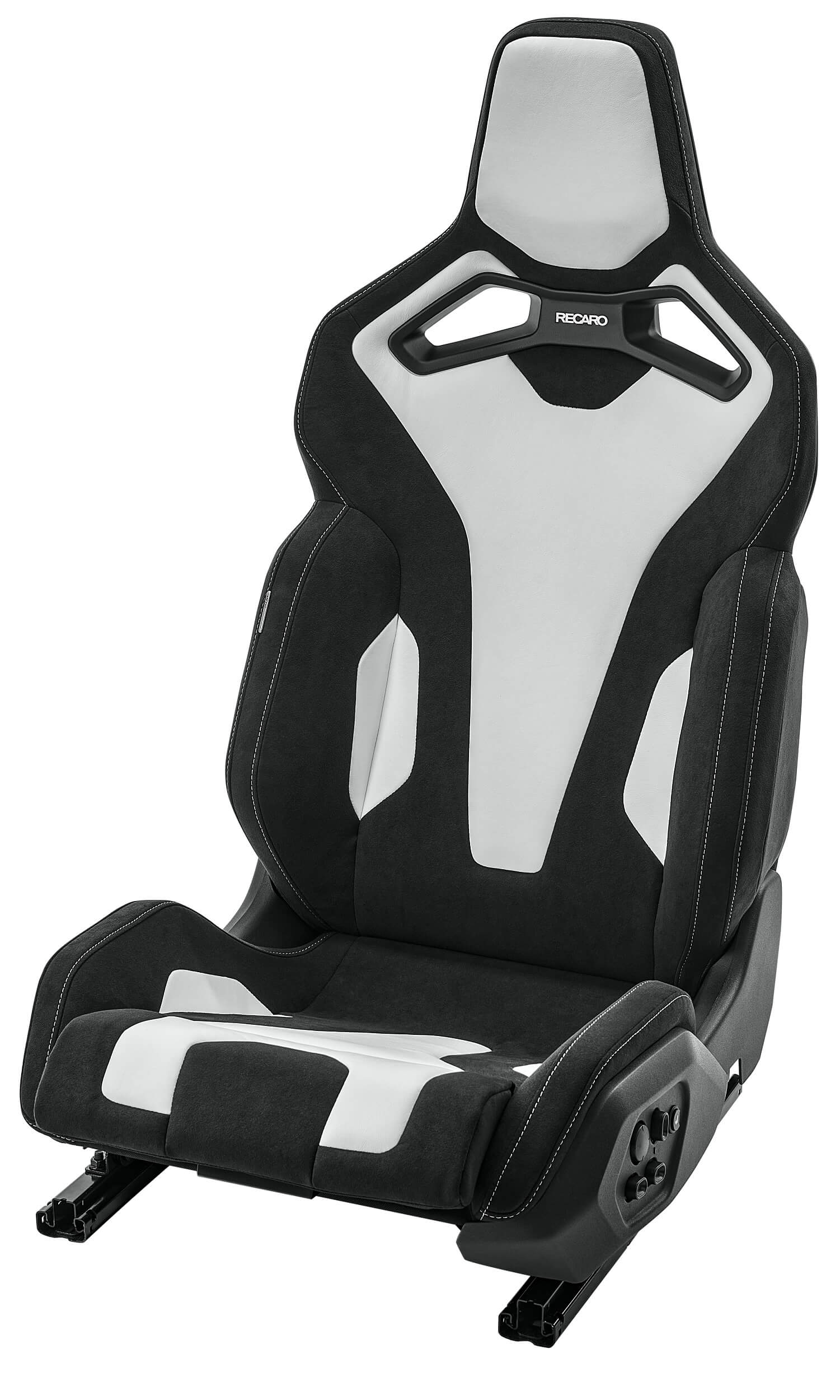 RECARO 633.500.2B49 Sport C Seat, 3 doors, heat, SAB, front passenger, leather white/Dinamica black Photo-0 