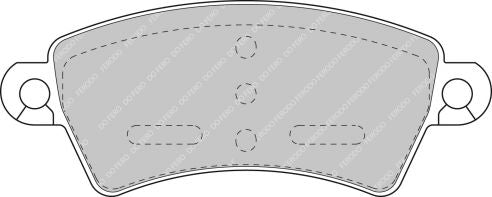 FERODO FDS1370 Front Brake Pads DS Performance for PEUGEOT 206 Photo-0 