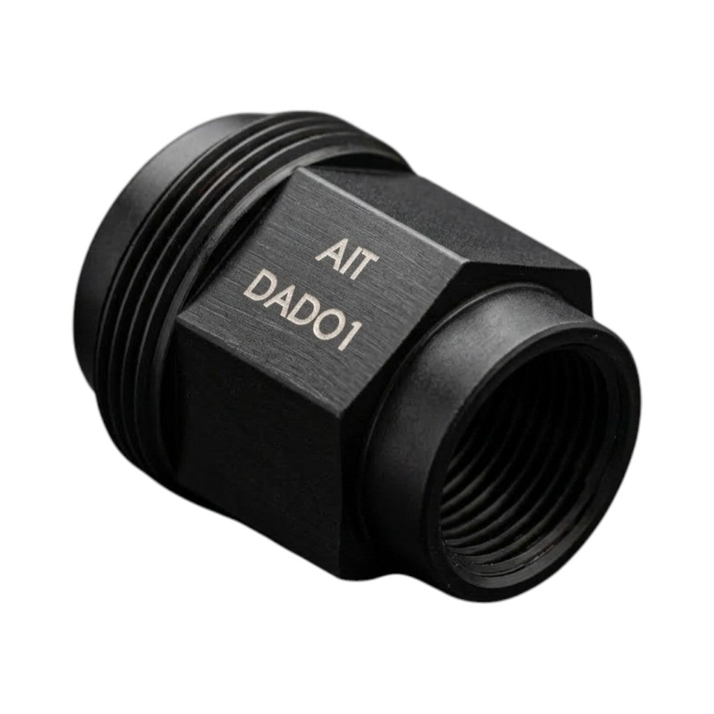 A.I.TECH AIT-DADO-16BLK Wheel nut Antioxide Black 14x1,25 ex 19mm, o.d.25mm conical seat, total lenght 27mm, steel coppered Photo-0 