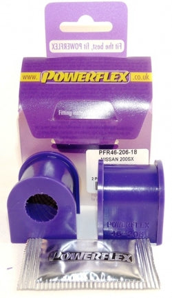 POWERFLEX PFR46-206-18 x2 Rear Anti Roll Bar Bush 18mm NISSAN 240SX (S13 & S14) Photo-0 