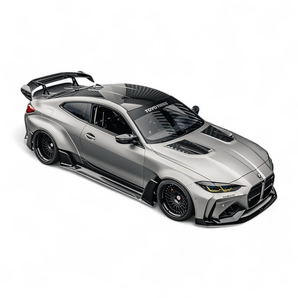 ADRO A14A11-1101 Widebody Kit Option 4 (Without ADRO Bumper, Hood, AT-R3 Wing) for BMW M4 (G82) Photo-4 