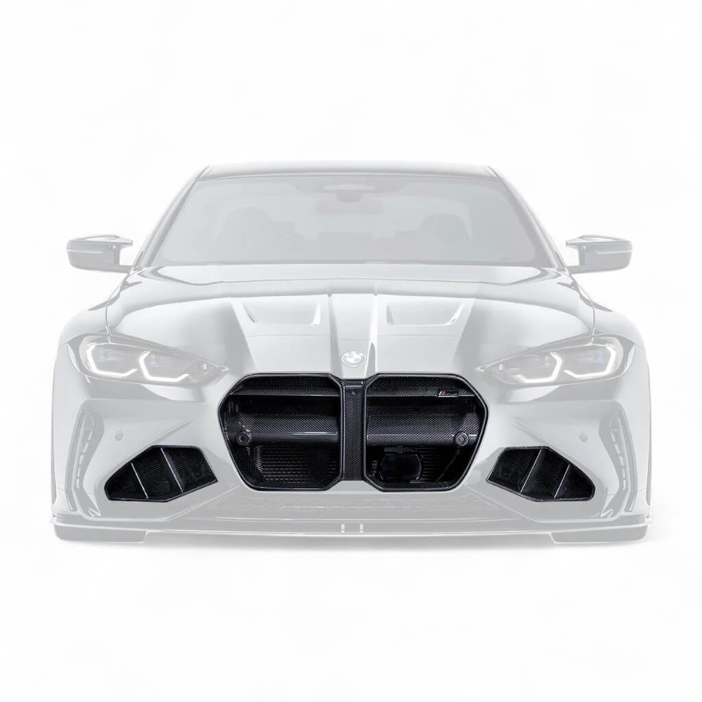 ADRO A14A11-2201/A14A11-2301 Front Bumper Carbon Fiber Grille And Duct Vent Set for BMW M3 (G80) / M4 (G82 / G83) 2020- Photo-0 