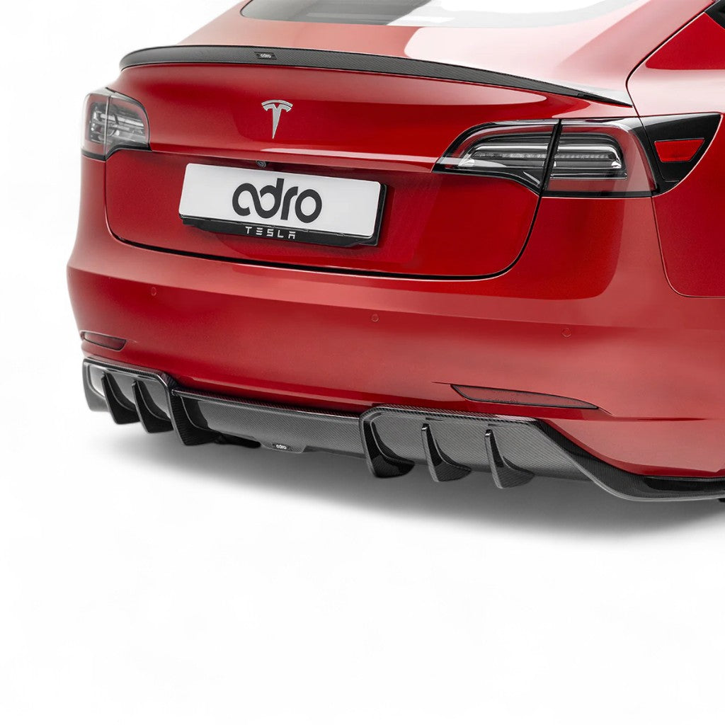 ADRO A15A10-1301 Rear Diffuser V1 for TESLA Model 3 Photo-1 