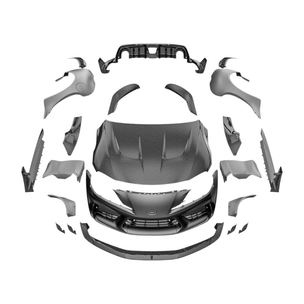 ADRO A18A20-1101-A18A20-1504-A18A20-2401-A18A20-2101 Widebody Kit Option 1 (Full Kit) for TOYOTA GR Supra 2020- Photo-0 