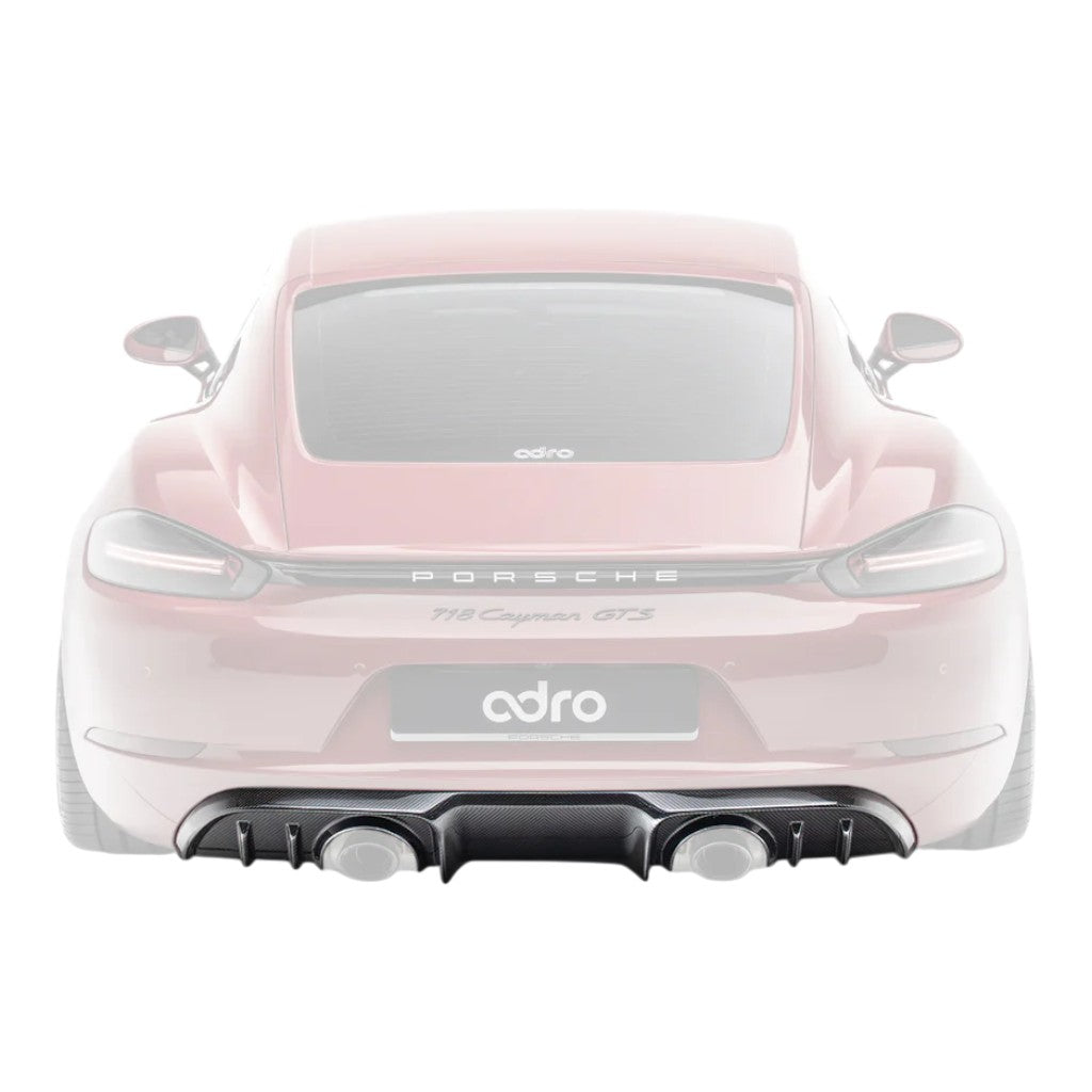 ADRO A23A20-1301 Rear Diffuser (Carbon Fiber) for PORSCHE 718 Cayman/Boxster GTS 4.0/ PORSCHE 718 Spyder/Spyder RS/GT4 RS (982) Photo-0 