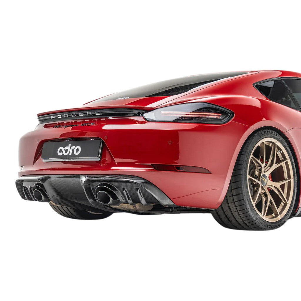 ADRO A23A20-1301 Rear Diffuser (Carbon Fiber) for PORSCHE 718 Cayman/Boxster GTS 4.0/ PORSCHE 718 Spyder/Spyder RS/GT4 RS (982) Photo-2 