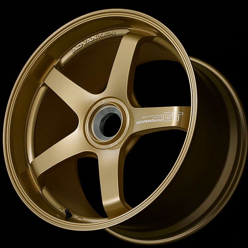 ADVAN YAQ8I46IZP Wheel V3136 GT for PORSCHE 18X9.0 +46 CL-CL RACING GOLD METALLIC Photo-0 