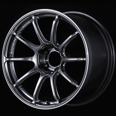 ADVAN YA38I53WHBR Wheel V3806 RSIII 18X9.0 +53 5-120 Racing hyper black and ring Photo-0 