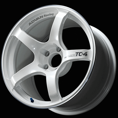 ADVAN YAD6E35TWMR Wheel V6041 TC4 16X7.0 +35 5-98 Racing white metallic and ring Photo-0 