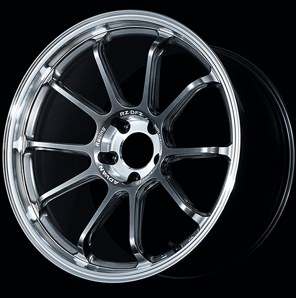 ADVAN YAF9J44WDHPB Wheel V5913 RZ-DF2 19X9.5 +44 5-120 Diamond cut and hyper platinum black Photo-0 