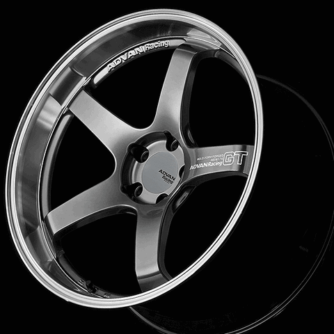 ADVAN YAQ1O42IHBP Wheel V5473 GT for PORSCHE 21X12.0 +42 CL-CL Machining and racing hyper black Photo-0 