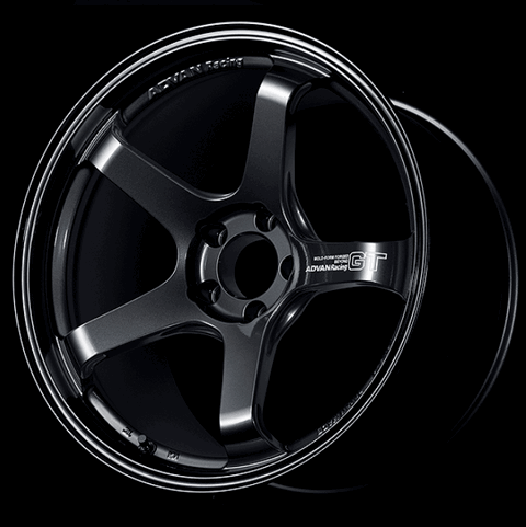 ADVAN YAQB8G44WTB Wheel V5302 GT Beyond 18X8.0 +44 5-120 Racing titanium black Photo-0 