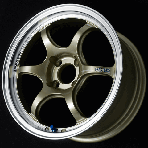 ADVAN YAT5E42AMCG Wheel V2788 RG-D2 15X7.0 +42 4-100 Machining and champagne gold Photo-0 