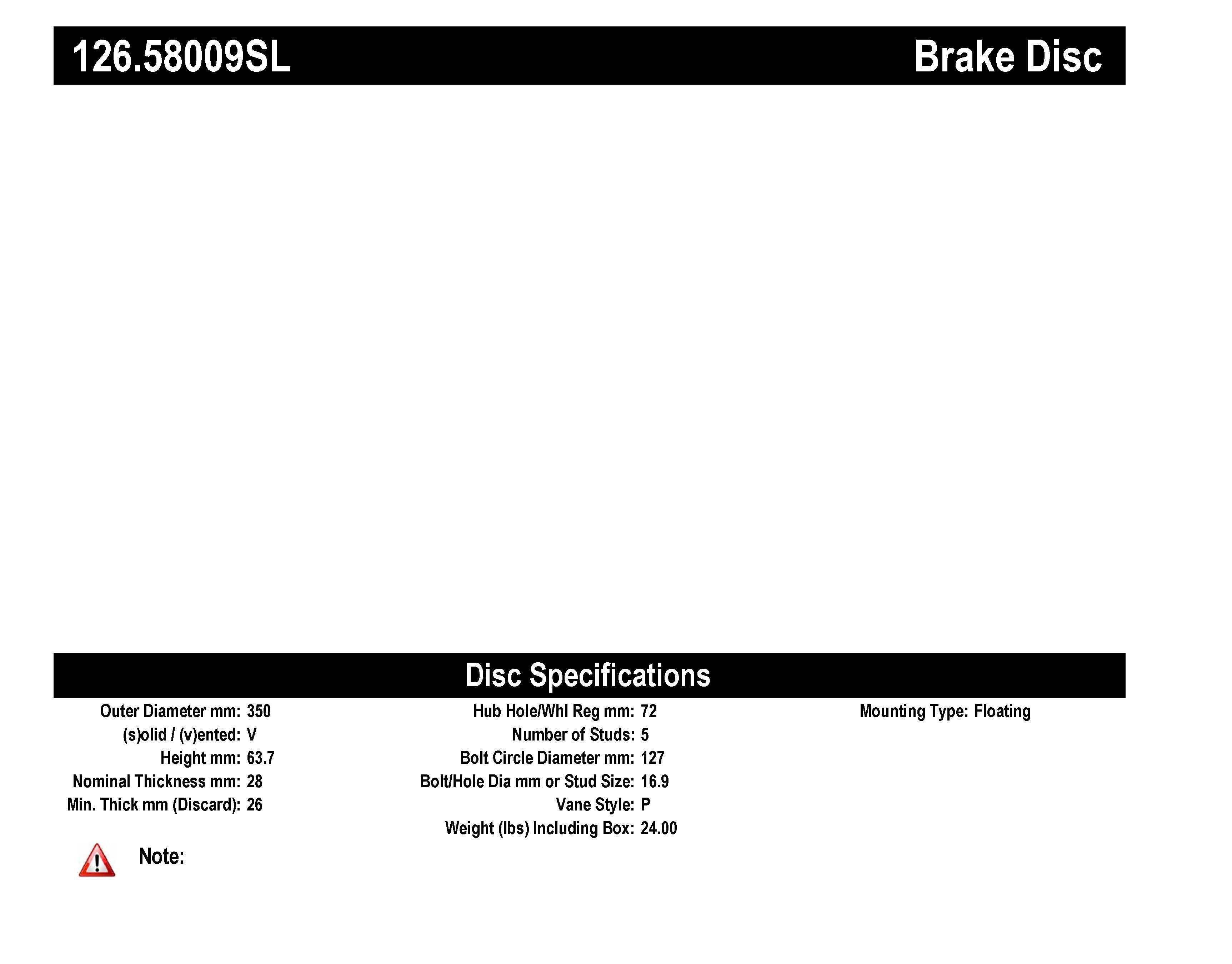 STOPTECH 126.58010SR Front StopTech Sport Slotted Rotor Right DODGE/JEEP Durango/Grand Cherokee 2012-2020 Photo-3 