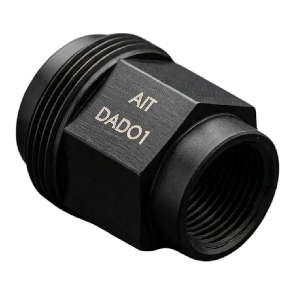 A.I.TECH AIT-DADO-BLK Wheel nut Antioxide Black 12x1,25 ex 19mm, o.d. 23mm conical seat, total lenght 27mm, steel coppered Photo-0 